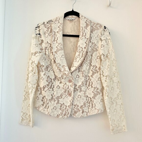 CAbi Jackets & Blazers - Cabi Single Breast Lace Lightweight Blazer Size 6